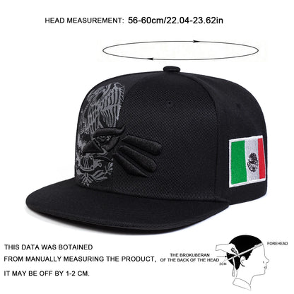 Eagle Embroidered Hip Hop Snapback Cap
