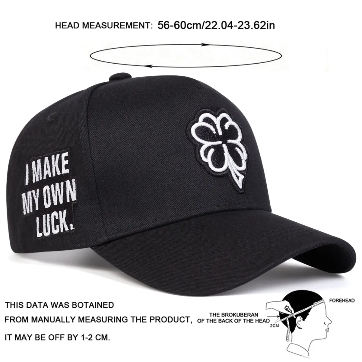 Clover Embroidery Mesh Outdoor Baseball Cap