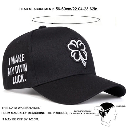 Clover Embroidery Mesh Outdoor Baseball Cap
