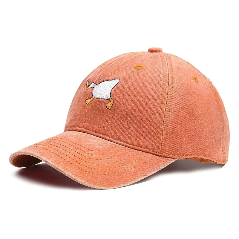 Goose Pattern Embroidered Urban Style Baseball Cap
