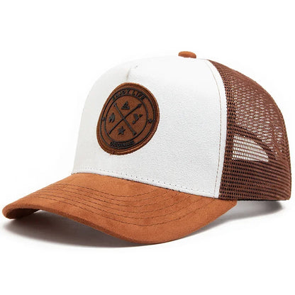 Summer Mesh Baseball Cap Women Men Snapback Hat Casual Breathable Letter Icon Unisex Hip Hop Trucker Caps Outdoor Sports Dad Hat Size 56-58cm
