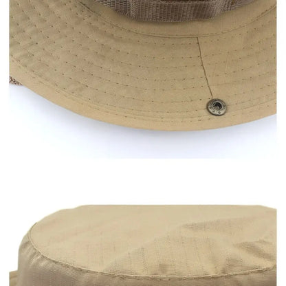 Korean Style Flat Top Breathable Summer Bucket Hat