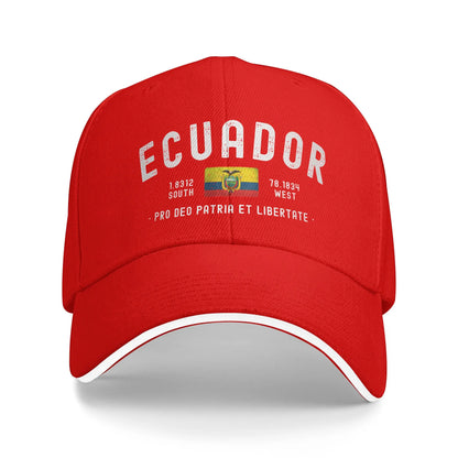 Ecuador Flag Baseball Cap