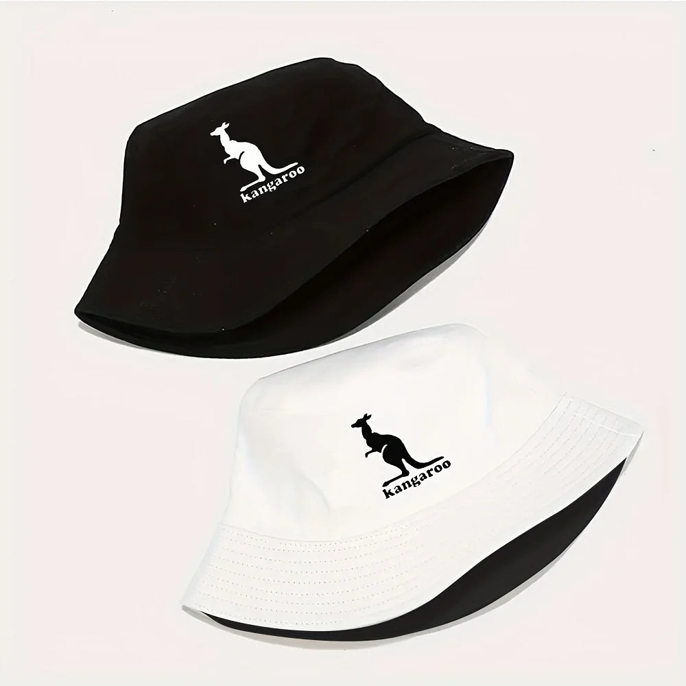Goodvery Animal Kangaroo Pattern Printed Fisherman Hat