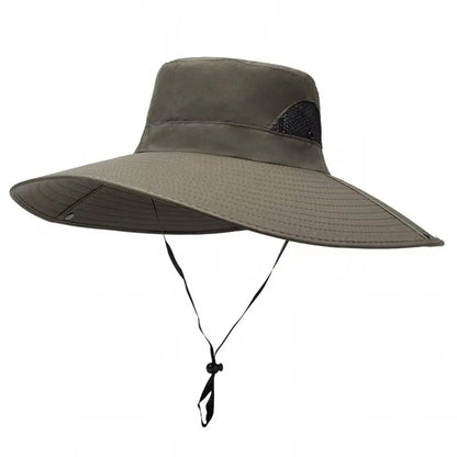 Portable UV Sun Protection Wide Visor Brim Hat 15cm