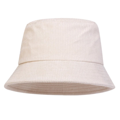 Unisex Solid Color Corduroy Personality Bucket Hats
