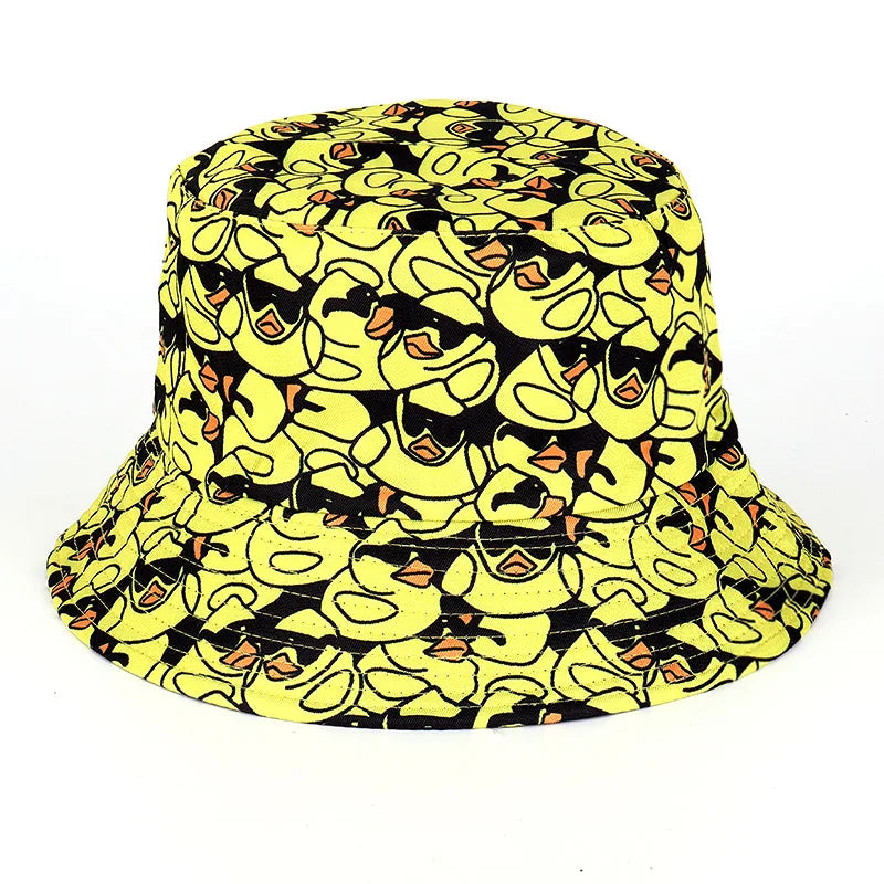 Reversible Bucket Hat Unisex Anti UV Hip Hop Street Dance Hat
