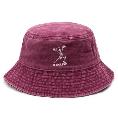 Fitness Cotton Washed Bucket Hat Vintage Fishing Hat