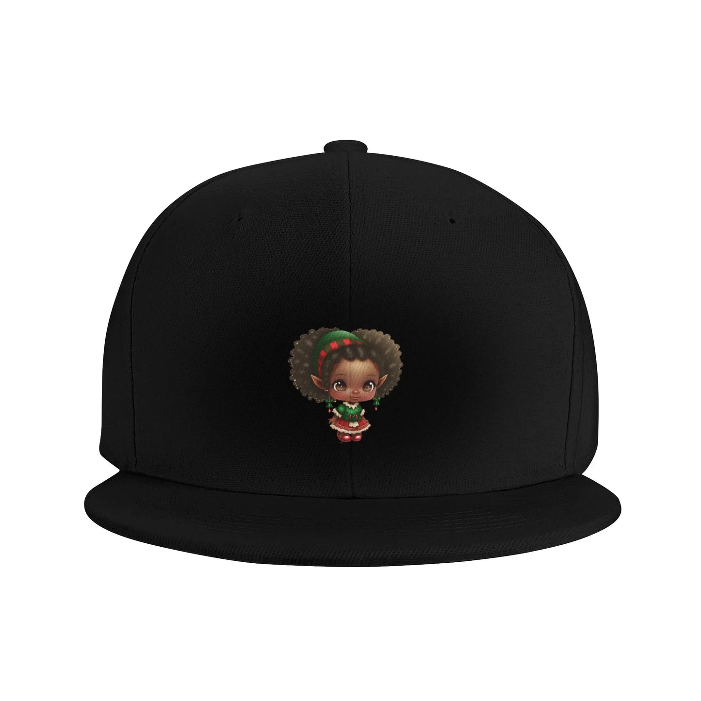 Afro Fabulous Christmas Elf Snapback Cap