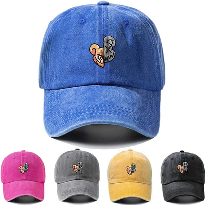 Retro Violent Bear Washed Baseball Cap