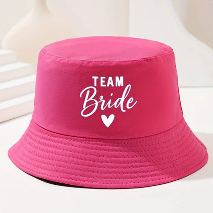 Team Bride Bucket Hats Bridesmaid Hat Summer Beach