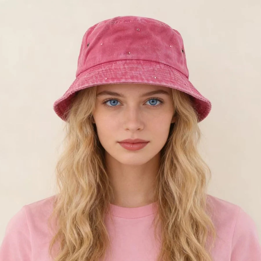 New Fashion Rhinestone Bucket Hats Size 56-59cm