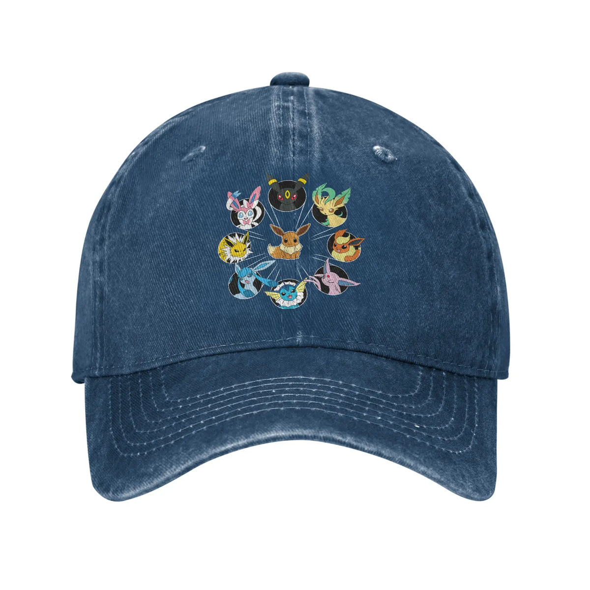 Pokemon Eevee Evolution Circle Casual Baseball Cap