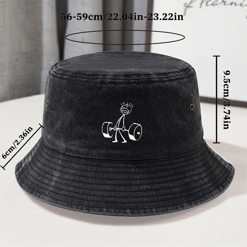 Vintage Washed Distressed Classic Fisherman Bucket Hat