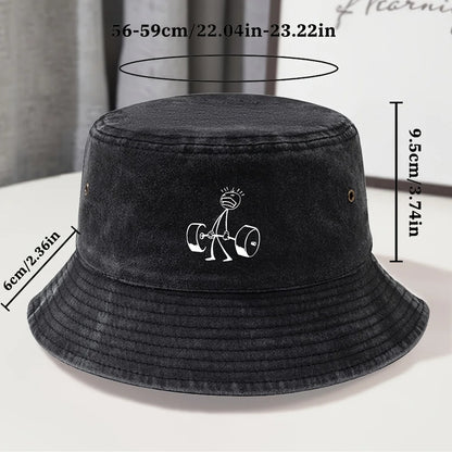 Vintage Washed Distressed Classic Fisherman Bucket Hat