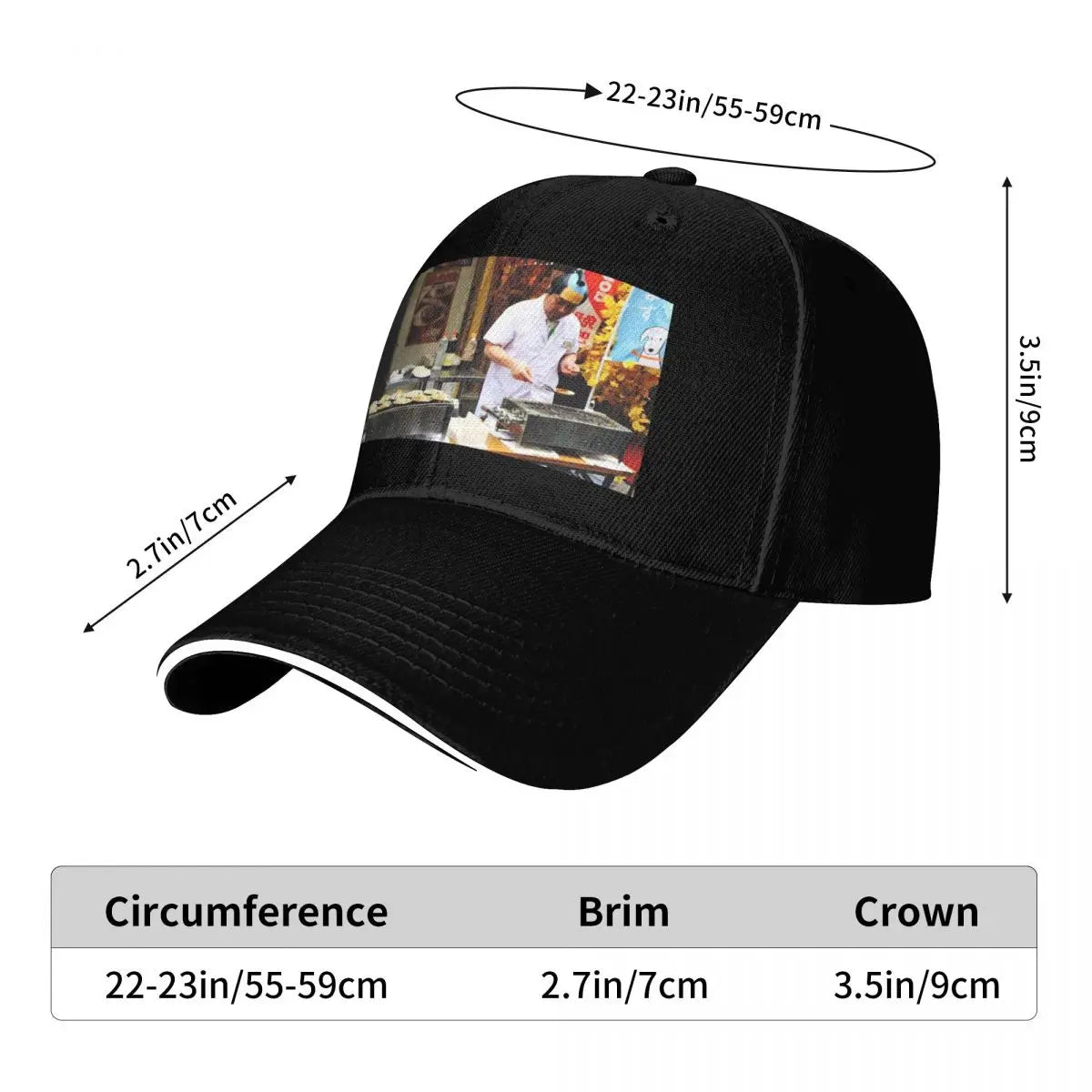 Osaka Street Food Six Panel Baseball Cap