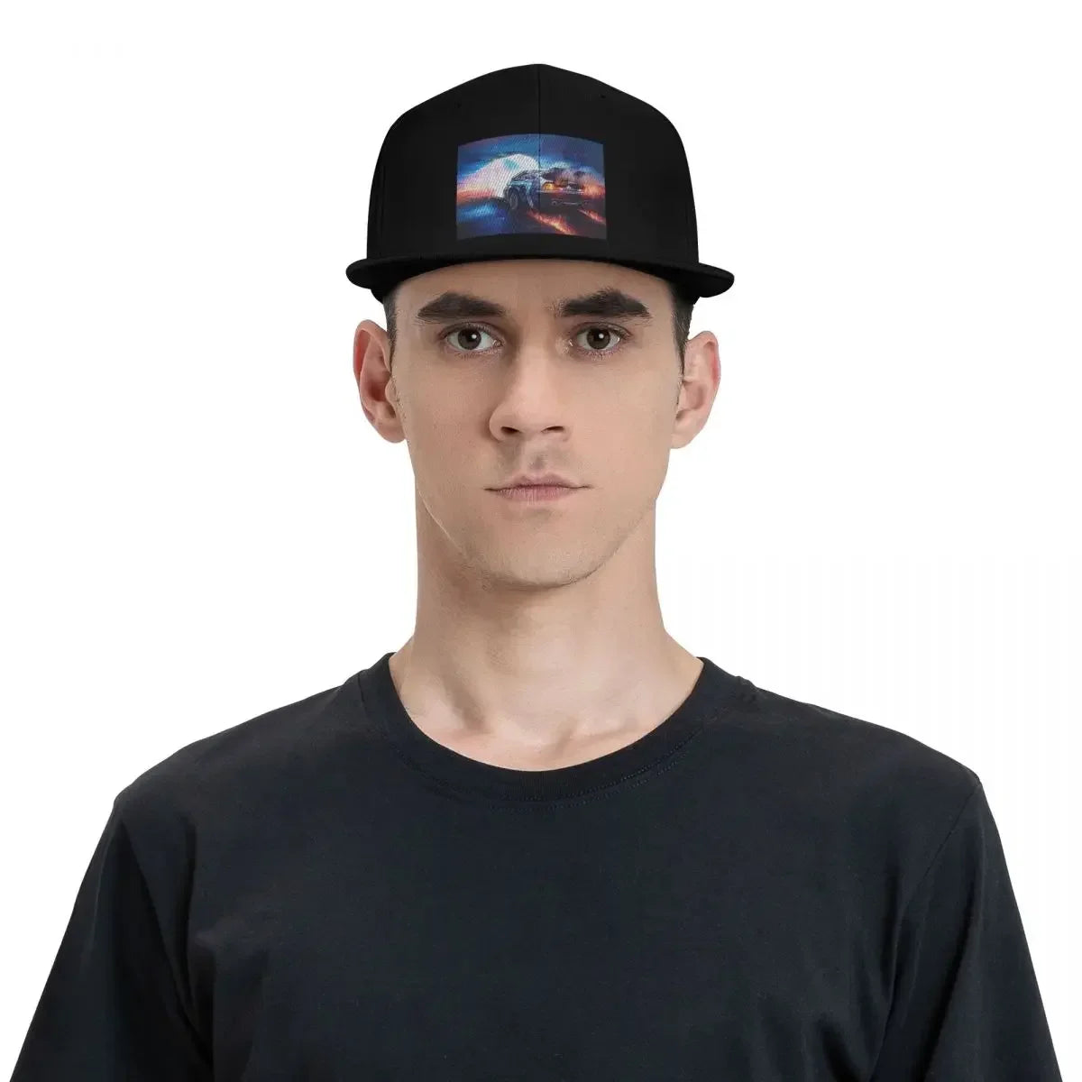 Back To The Future Delorean Time Machine Snapback Cap
