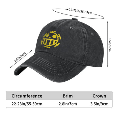 Trafalgar Law Retro Distressed Baseball Cap