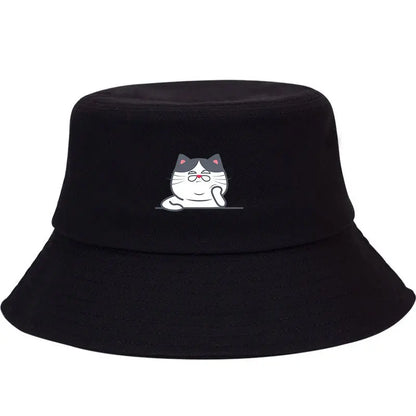 Cute Cat Adjustable Bucket Hat