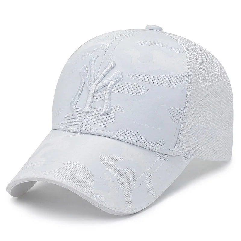 New Spring Summer Embroidered Letter Camouflage Hat