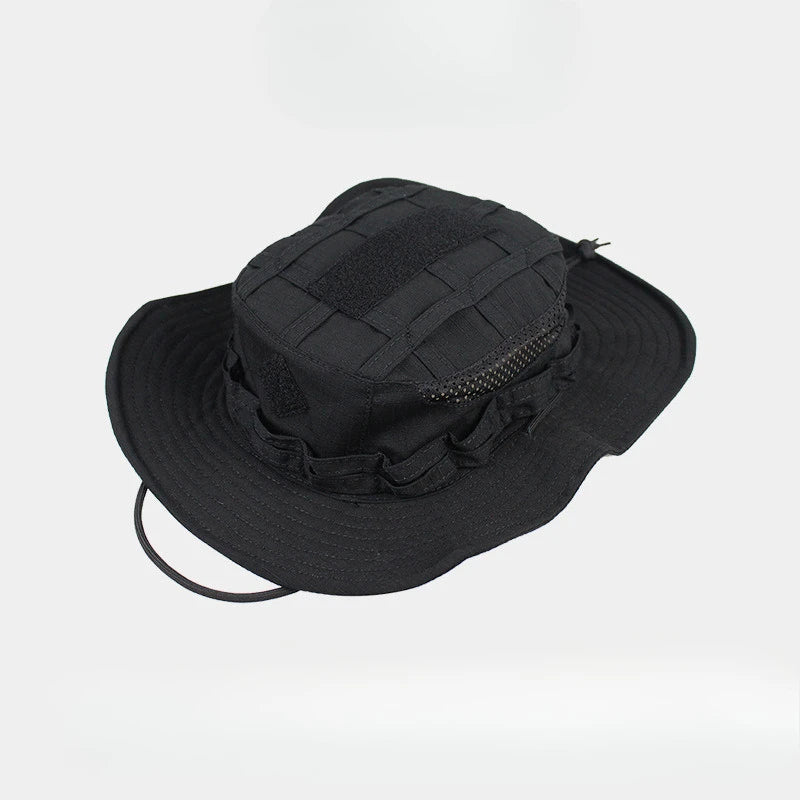 Tactical Square Pocket Outdoor Fishing Bucket Hat