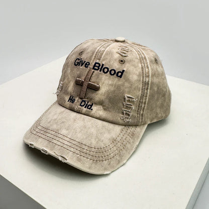 New Unisex Letter Embroidery American Vintage Baseball Hats