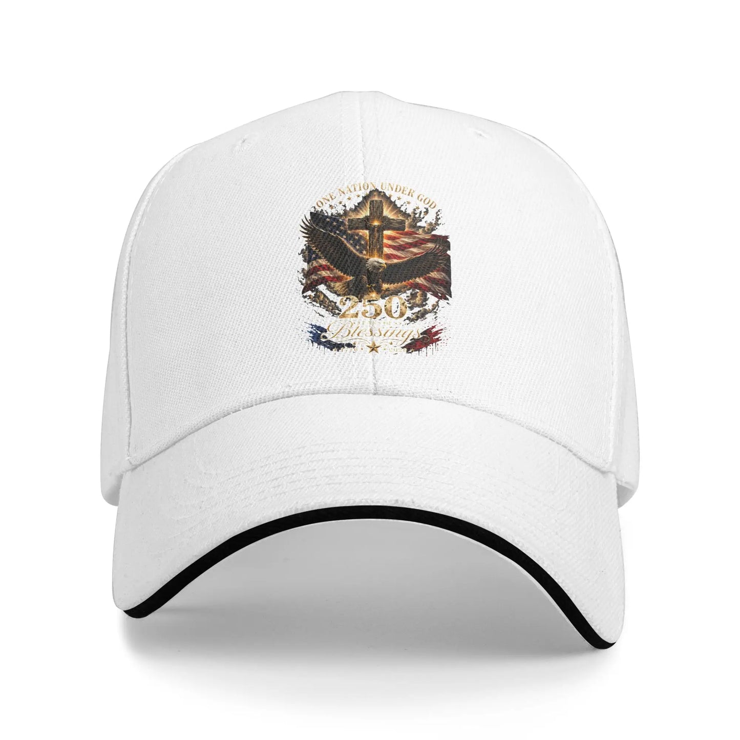 One Nation Under God USA 250th Anniversary Baseball Cap