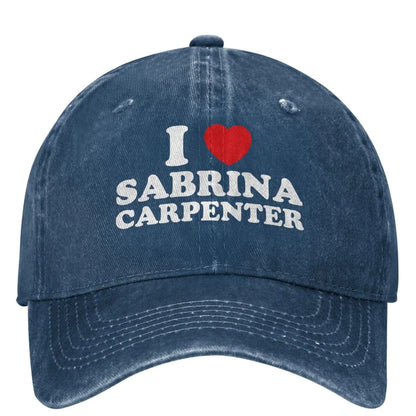 I Heart Sabrina Carpenter Merch Men Women Baseball Caps
