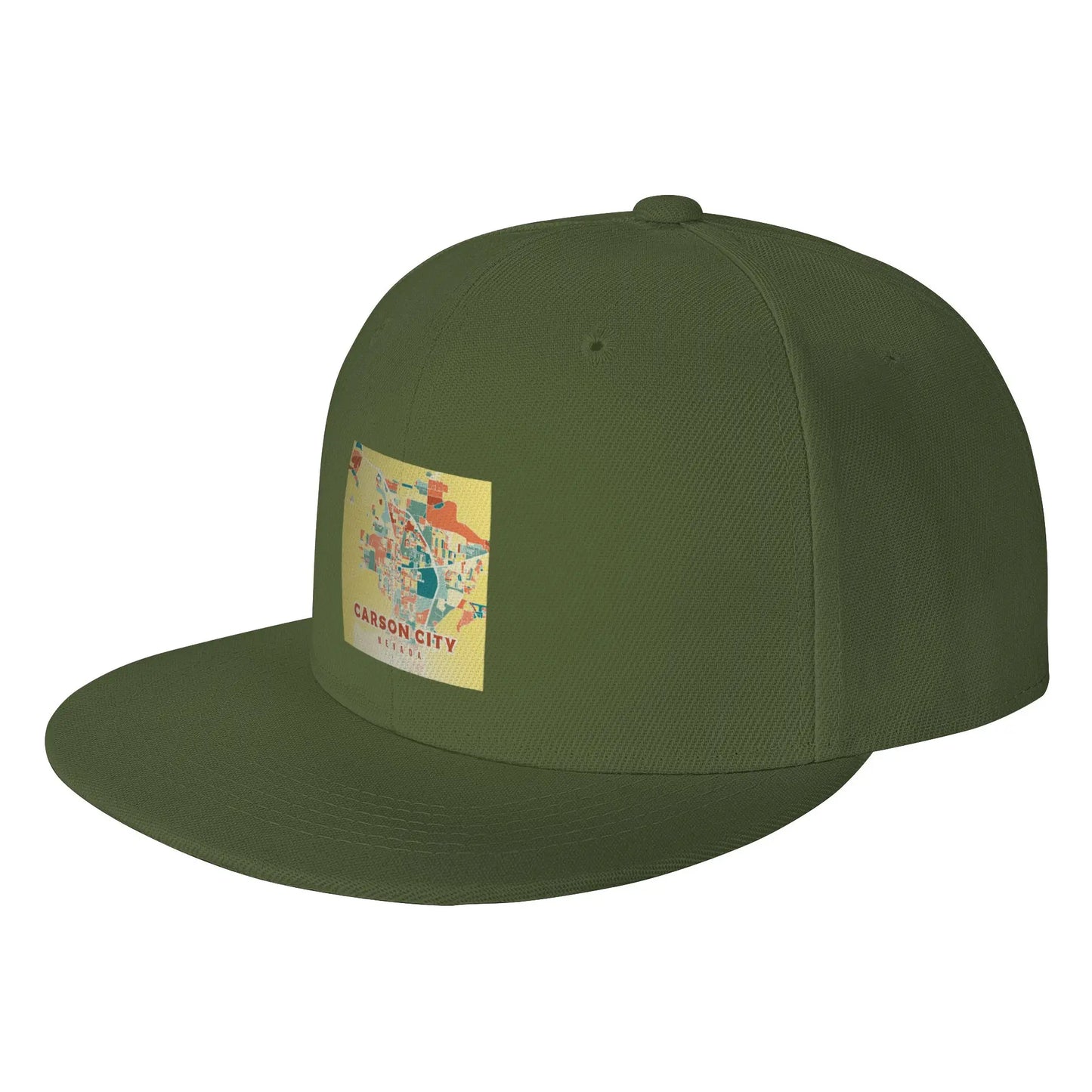 Carson City Nevada Map Snapback Cap