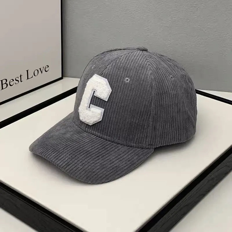 Fashion Baseball Cap Corduroy Fishing Trucker Cap Outdoor