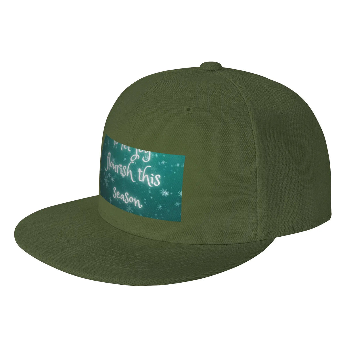 Happiness Blooms When Stress Fades Snapback Cap