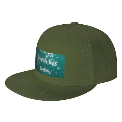 Happiness Blooms When Stress Fades Snapback Cap