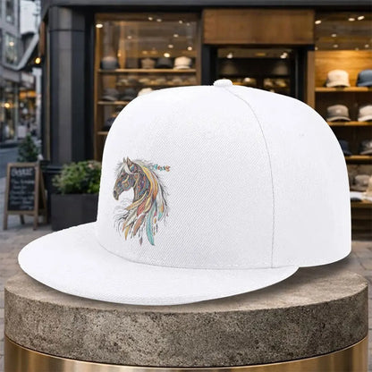 Tribal Horse Head Snapback Cap