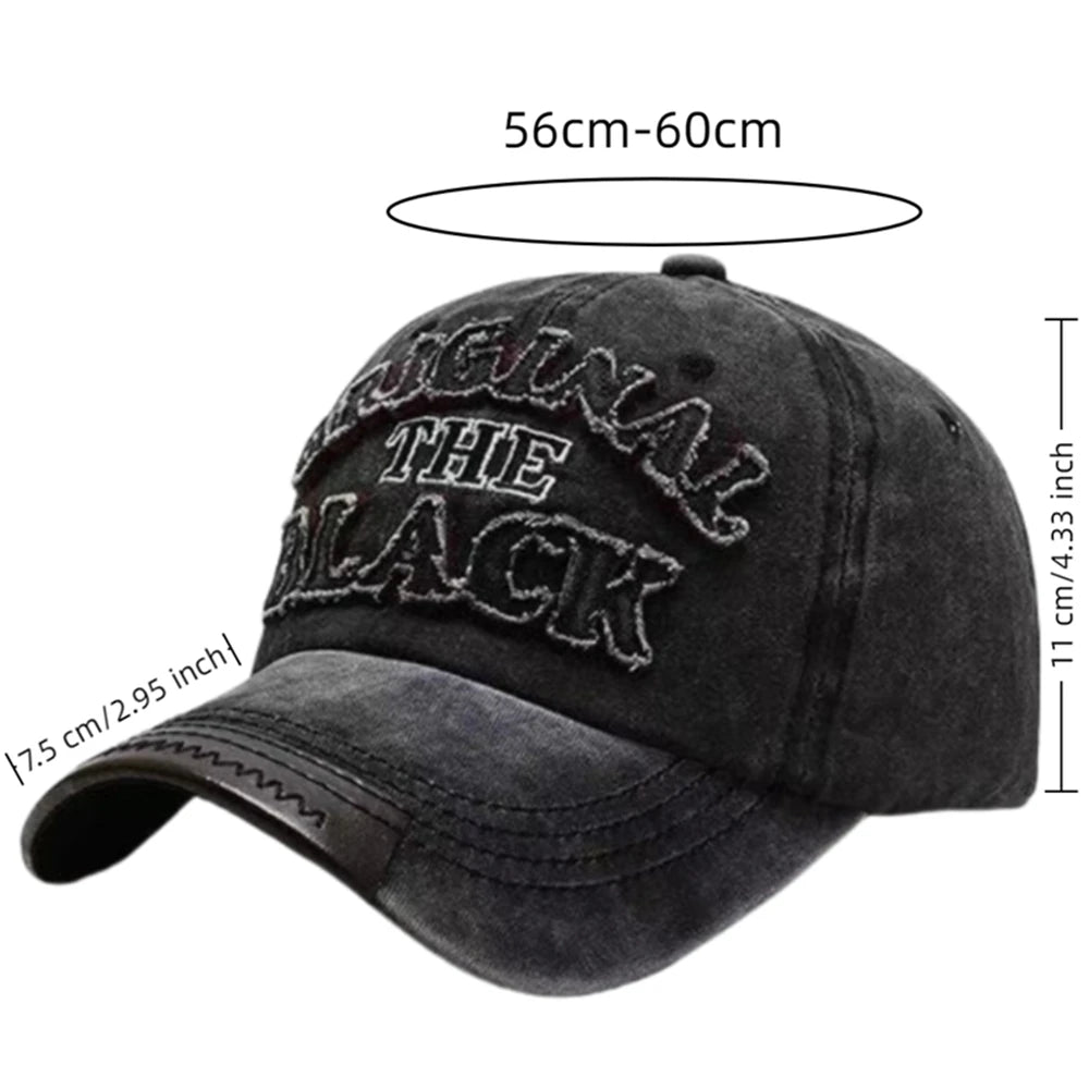 Unisex Vintage Baseball Cap Washed Cotton Hats