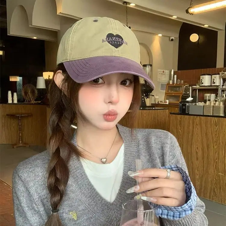 Sweet Heart Patchwork Baseball Cap