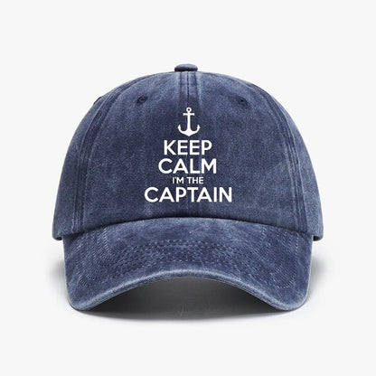 Keep Calm Captain Baseball Cap