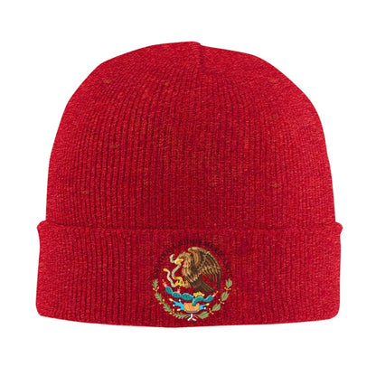 Mexican Flag With Eagle Beanie Hat