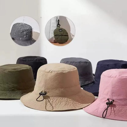 Waterproof UV Protection Bucket Hat With Storage Bag