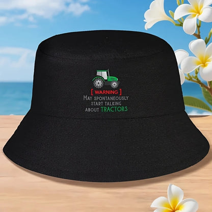 Funny Green Tractor Farmer Bucket Hat