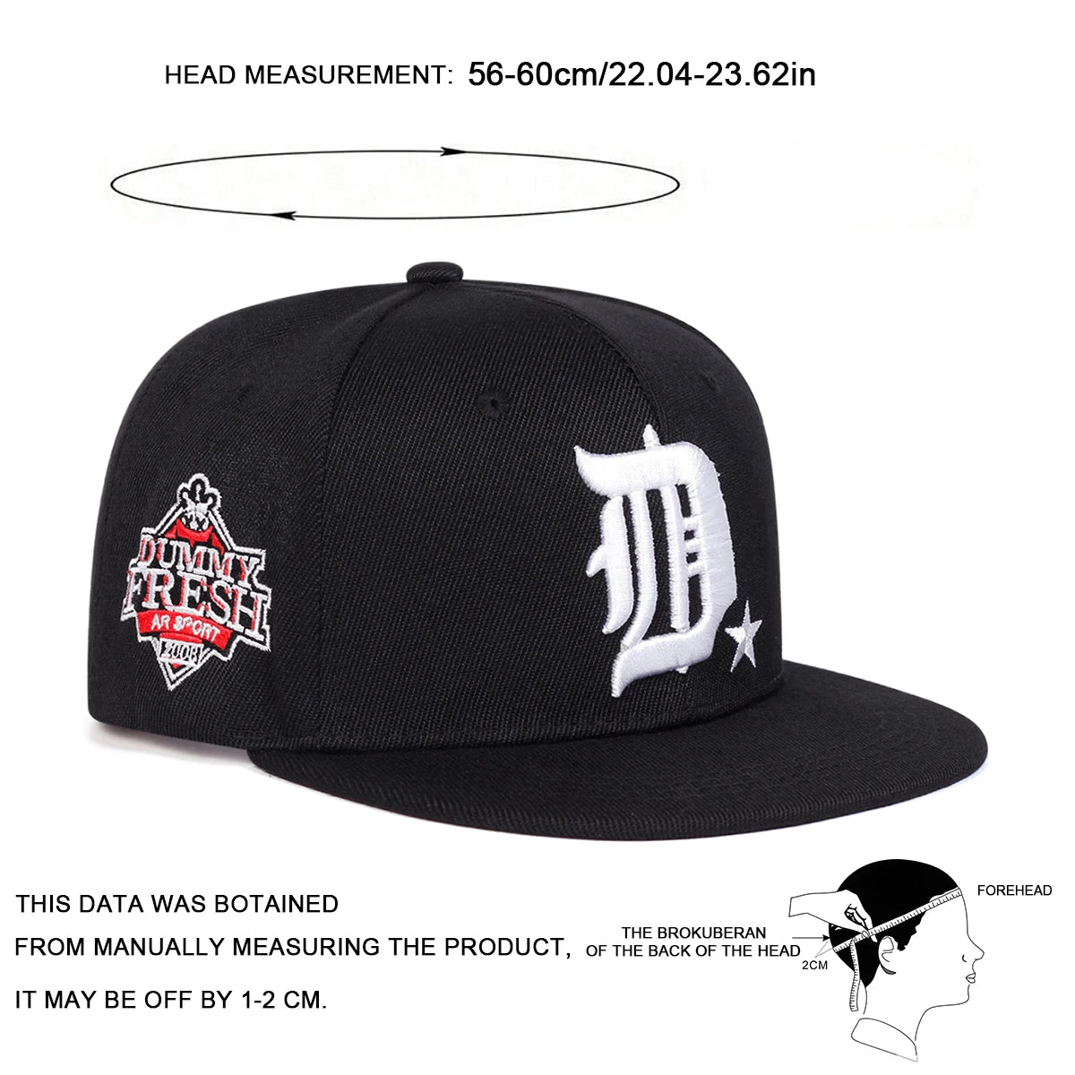 Dummy Fresh Embroidered Hip Hop Snapback Cap