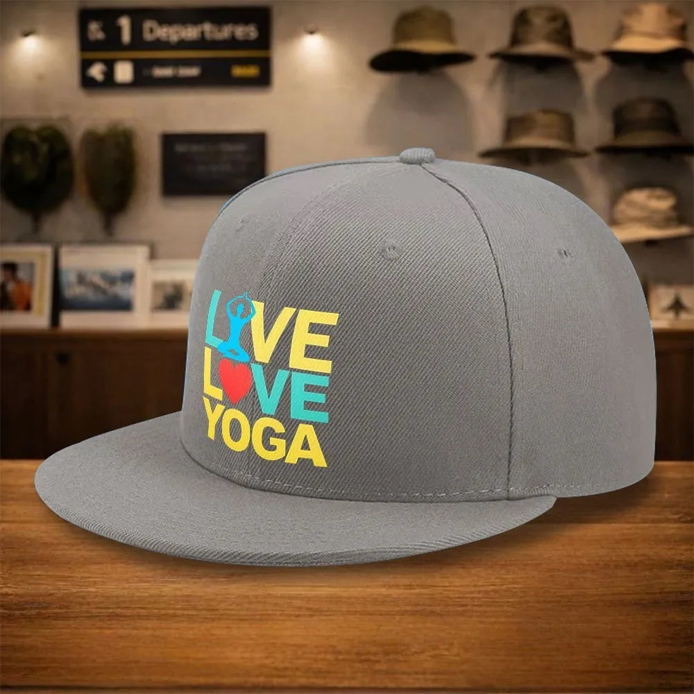 Love Yoga Street Style Snapback Cap