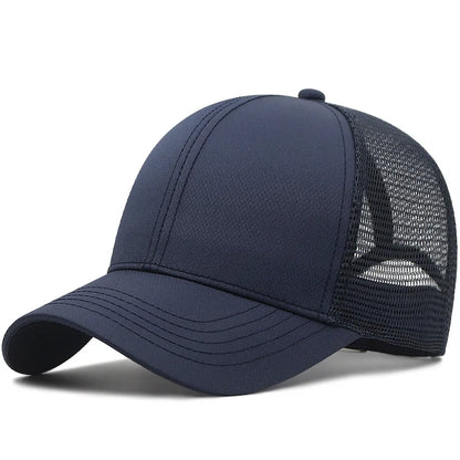 Unisex Quick Dry Big Head Mesh Baseball Cap Size 56-65cm