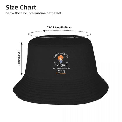 Play Games Hang With Cat Bucket Hat
