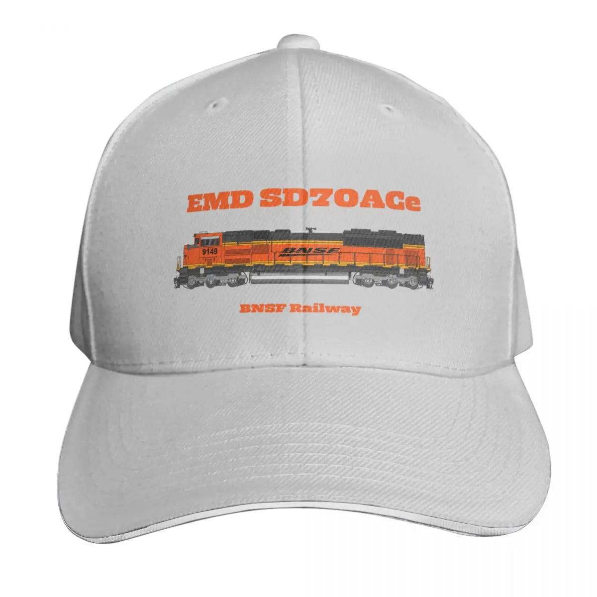 BNSF EMD SD70ACe Drawings Cotton Twill Baseball Cap