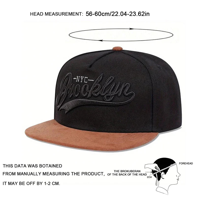 Brooklyn Embroidered Adjustable Trucker Snapback Cap