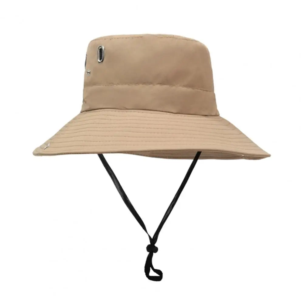 Quick-Dry Bucket Hat With Adjustable Wind Cord