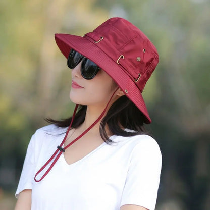 Wide Brim Reversible Breathable Fishing Bucket Hat