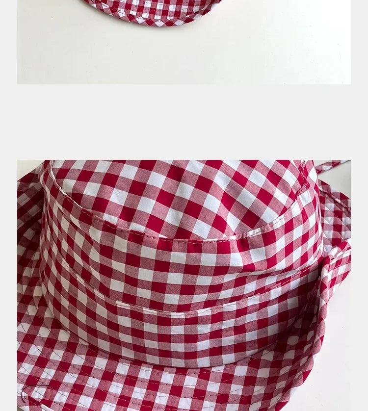 Black Dot Bucket Hats Women Versatile Sweet