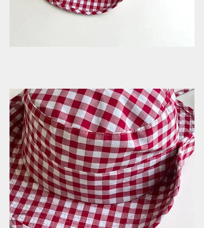 Black Dot Bucket Hats Women Versatile Sweet