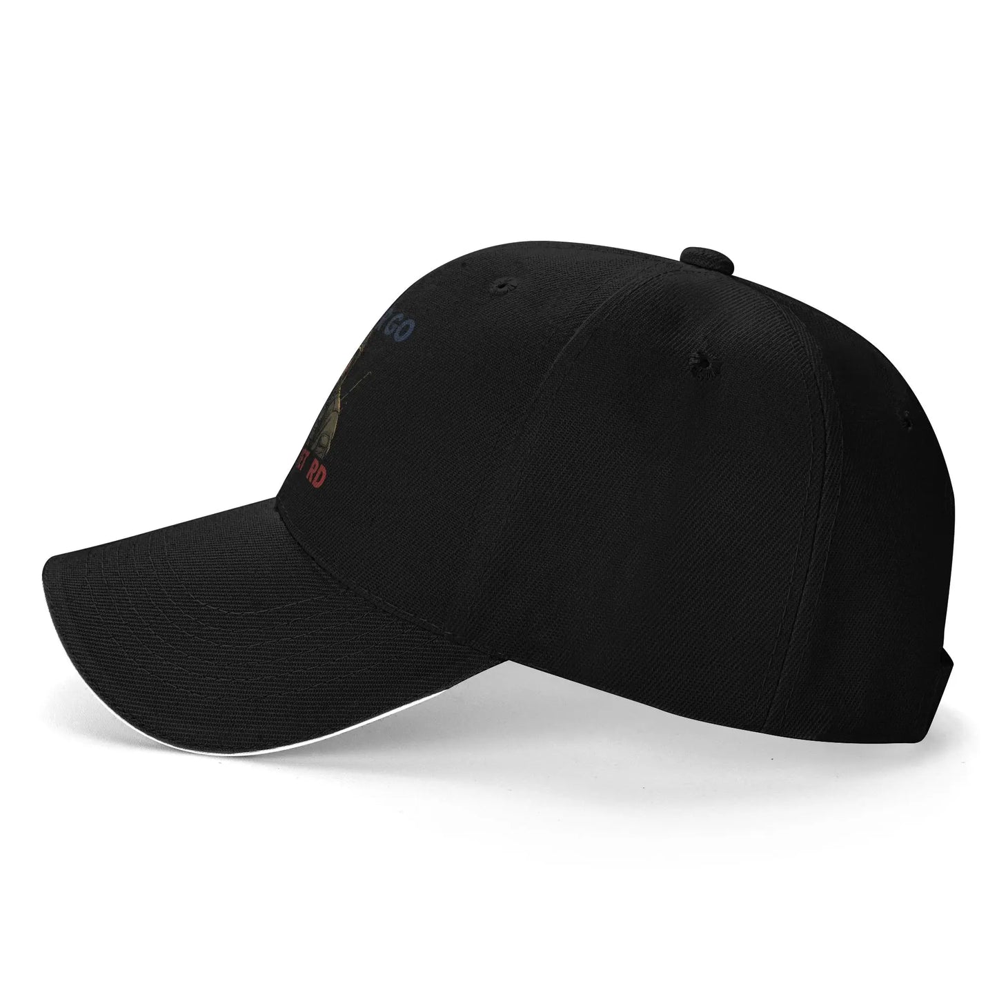 Never Go Full Retro Graphic Baseball Cap